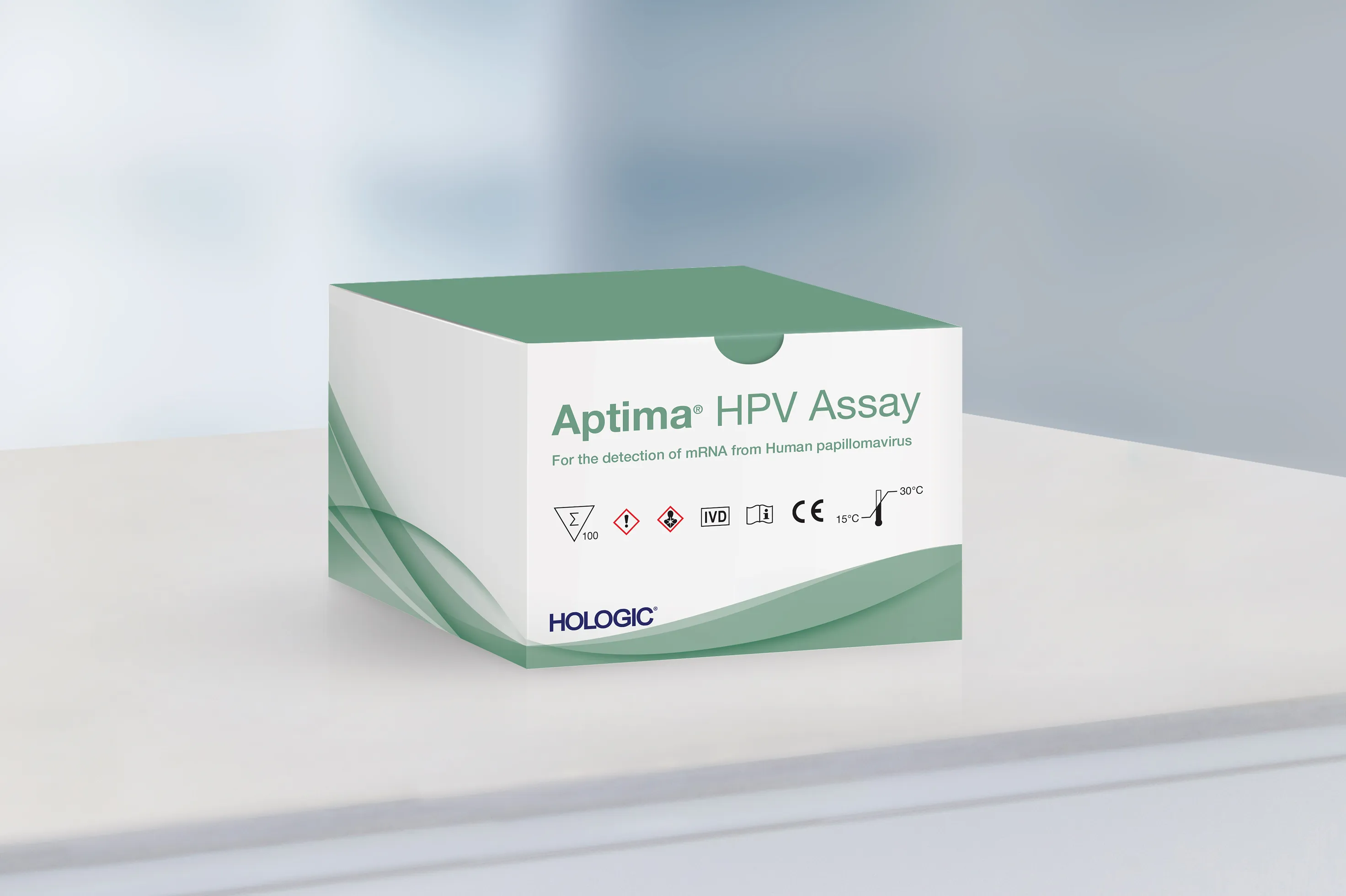 ラボの背景にあるアッセイボックス