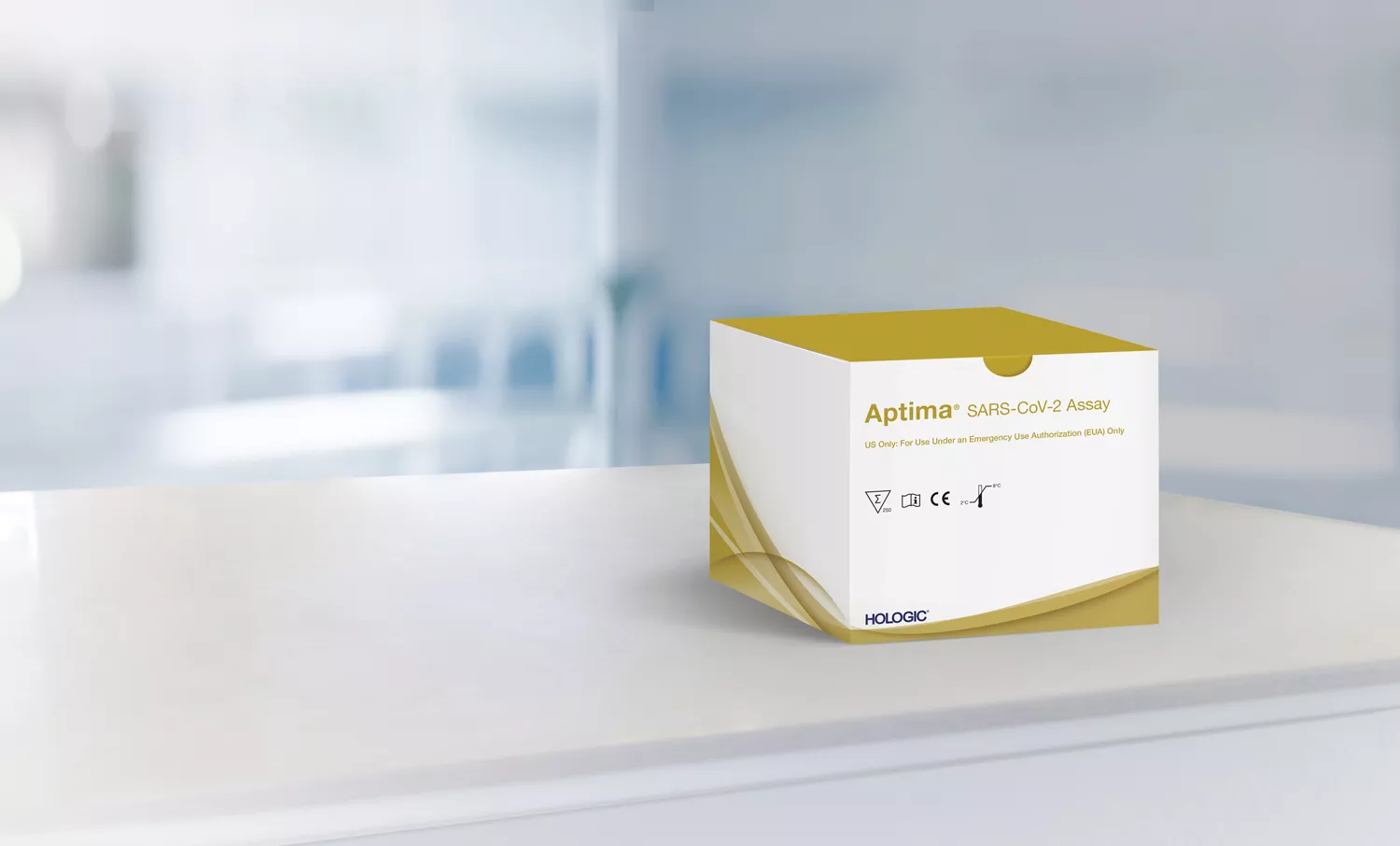 ラボの背景にあるアッセイボックス