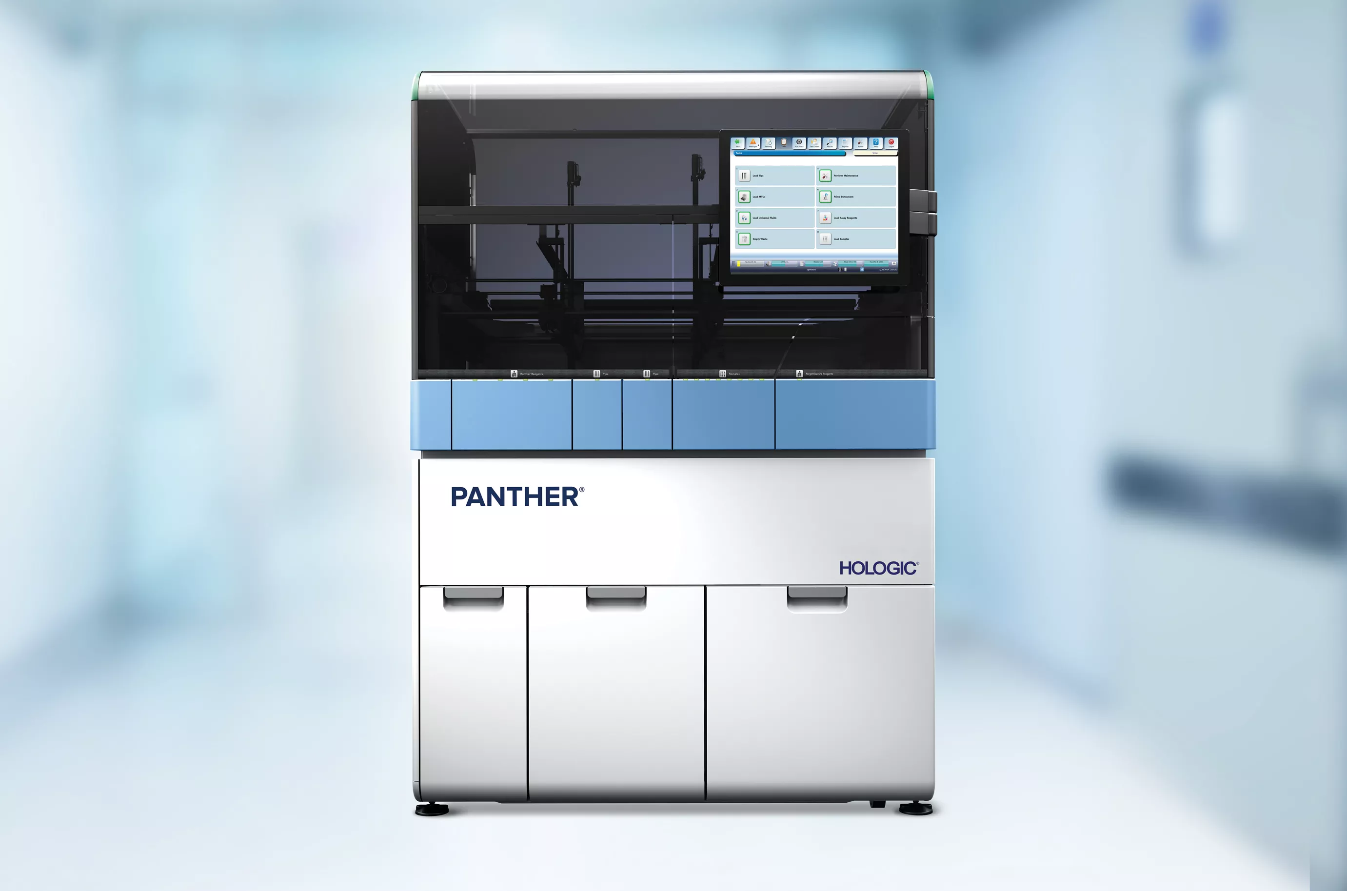 ラボ環境内のパンサーシステムの画像。